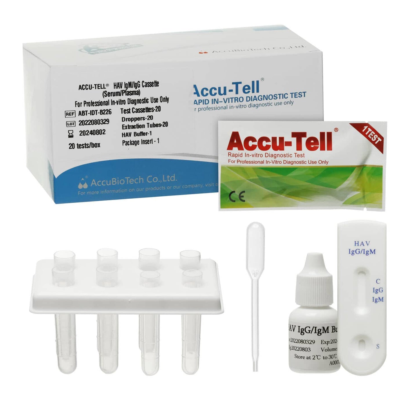Accu-Tell® HAV IgG/IgM Rapid Test
